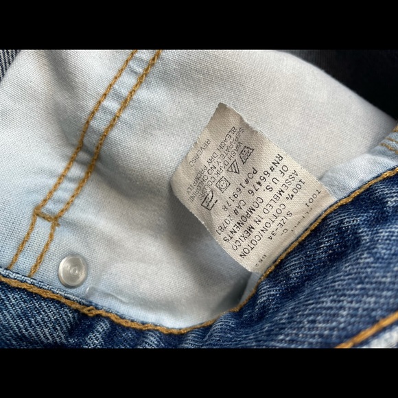 Men’s Vintage Tommy Jeans Denim Shorts Sz 34 - Picture 8 of 13